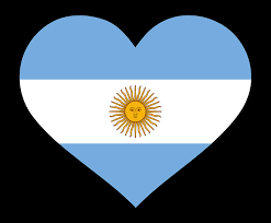 The argentine flag is a horizontal bicolour with in the center an emblem. Argentina Flag Heart Digital Art By By Designzz