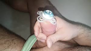 Binky Pacifier Steel Rod Sounding with Condom Condom in Urethra Cum: Gay  Porn