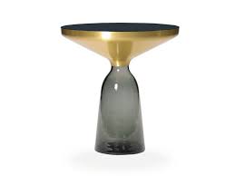 blown glass side table bell table bell collection by classicon design sebastian herkner side table glass side tables glass