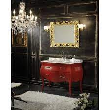 Mobile Bagno In Stile Barocco Shabby Colorato In Rosso Design Del Bagno Mobile Bagno Decorare Il Bagno