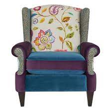 Another benefit of an accent chair is adding a bright splash of color to an otherwise. Multi Colored Accent Chairs Chairs The Home Depot