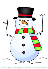 You can shade in step 6. Learn How To Draw Christmas Snowman Christmas Step By Step Drawing Tutorials