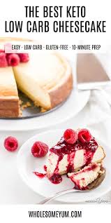Low Carb Cheesecake Keto Gluten Free Sugar Free This Gluten Free Sugar Free K Low Carb Cheesecake Low Carb Cheesecake Recipe Healthy Cheesecake Recipes