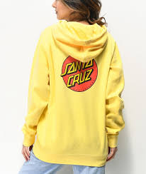 Santa Cruz Classic Dot Yellow Hoodie Zumiez Santa cruz is the archegate of skateboards, no one builds boards longer than the californians. santa cruz classic dot yellow hoodie