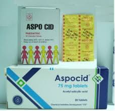 Aspocid chewable tablets 75 mg, each chewable tablet contains aspocid is not recommended in emergency situations. Ø£Ø³Ø¨ÙˆØ³ÙŠØ¯ Aspocid Ù…Ø³ÙƒÙ† Ù„Ù„Ø¢Ù„Ø§Ù… ÙˆØ®Ø§ÙØ¶ Ù„Ù„Ø­Ø±Ø§Ø±Ø© ÙˆÙ…Ø³ÙŠÙ„ Ù„Ù„Ø¯Ù… ÙˆÙŠÙ‚ÙŠ Ù…Ù† Ø§Ù„Ø£Ø²Ù…Ø§Øª Ø§Ù„Ù‚Ù„Ø¨ÙŠØ© ÙˆØ§Ù„Ø³ÙƒØªØ§Øª Ø§Ù„Ø¯Ù…Ø§ØºÙŠØ© Ù†Ø´Ø±Ø© Ø§Ù„Ø¯ÙˆØ§Ø¡ ÙˆØ§Ù„Ø³Ø¹Ø±