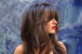 Siete alla ricerca di idee sui tagli capelli corti con frangia 2022? Capelli Lunghi Con Frangia Scalata E Pratica Archzine It