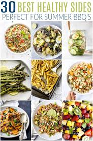 An ear of corn on the cob with a small smear of butter provides a healthy dose of fiber. 30 Of The Best Healthy Sides For Summer Bbqs Summer Side Dishes