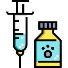 Vector files, including png and svg icons. Vaccine Free Medical Icons