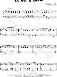 Download free bohemian rhapsody piano sheet music queen pdf and more sheet music pdf free download Queen Bohemian Rhapsody Sheet Music Piano Solo In Bb Major Transposable Download Print Sku Mn0103266
