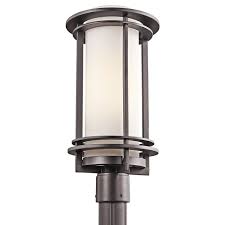 Possini euro design layne antique brass pendant light 19 wide modern silver organza clear glass fixture for kitchen island dining. Kichler Lighting 49349az Pacific Edge Modern Contemporary Outdoor Post Lantern Light Kch 49349az