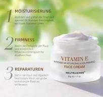 Neutriherbs Vitamin E Face Cream,Day and Night Facial Moisturizer for Women  and Men, Nourishing and Hydrating Fit for Sensitive Skin - 1.7 oz
