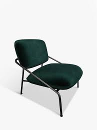 Browse between oak bookcases, corner bookshelves and a variety of other styles and materials. Anyday John Lewis Partners Slipper Lounge Chair Black Metal Frame Green Velvet At John Lewis Partners