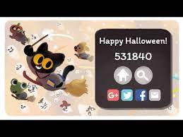 Enjoy it in my pure awesome format. Google Doodle Halloween 2016 World Record 531840 Points Youtube