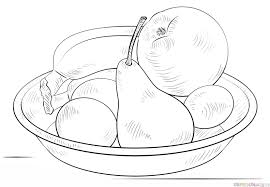 Black And White Bowl Of Fruit Clipart How To Draw A Bowl Of Fruits Step By Step Drawing Tutorials Fruits Drawing Fruit Bowl Drawing Fruit Sketch