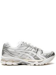 ASICS x JJJJound Gel-Kayano 14 SilverWhite Sneakers | White | FARFETCH FI