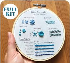 Beginner embroidery machine buyer's guide. Basics Embroidery Kit Embroidery For Beginners Learn Hand Etsy
