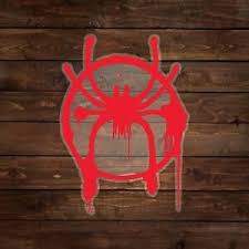 Unisex spandex halloween new into the spider verse miles morales cosplay costumes adult/kids 3d style. Spider Man Miles Morales Logo Spider Man Into The Spider Verse Decal Sticker Ebay