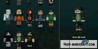 The naruto skin pack is a collection of the best skins whose images were taken from the manga of the same name, which has millions of fans around the world. Naruto Skin Pack For Minecraft Pe 1 12