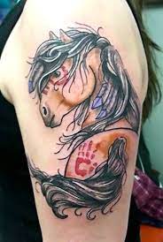 Indian Horse Tattoo Idea Horse Tattoo Horse Tattoo Design Indian Horse Tattoo