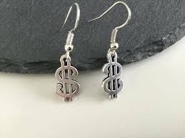 dollar jewelry earrings silver gif