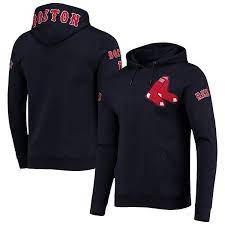 Men S Pro Standard Navy Boston Red Sox Team Logo Pullover Hoodie
