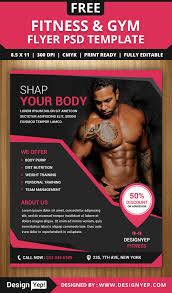Free Fitness and Gym Flyer PSD Template - DesignYep
