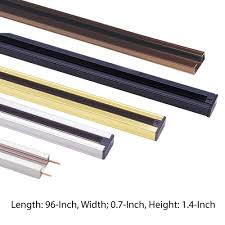 Shop 8 Feet Metal 3 Wire Track Lighting Extension Rod Black Overstock 31707073