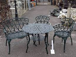 Cast Iron Daisy Patio Set Amazon Co Uk Garden Outdoors Cast Iron Garden Furniture Cast Iron Patio Furniture Iron Patio Furniture