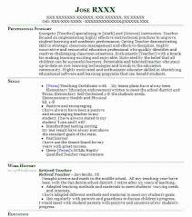 A simple design for a functional resume that gives your document a professional look. Retired Teacher Resume Example Teacher Resumes Livecareer