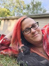 Hangin out with our huggy chickens