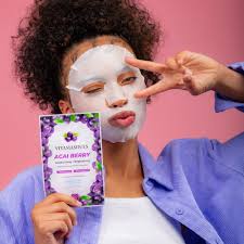 Vitamasques Acai Berry Face Sheet, Moisturizing and Brightening, One Sheet  Mask
