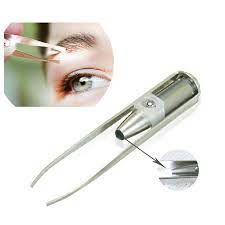 حار بيع المكياج أدى ضوء رمش الحاجب الشعر الملقط مزيل شعر الوجه المقاوم للصدأ الحاجب الملقط eyelash eyebrow tweezers eyebrows hair removal