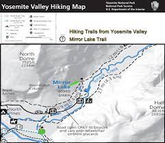 Pin Op Yosemite Valley Hiking Trails