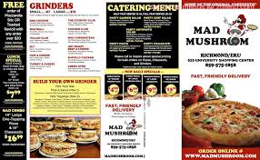 Online Menu Of Mad Mushroom Restaurant Richmond Kentucky 40475 Zmenu