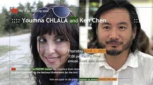 Youmna Chlala and Ken Chen, reading and in conversation — The Poetry Center 