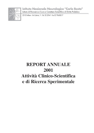 Dal 2003 consulente neurologo presso l'istituto neurologico carlo besta a milano; Besta Report Annuale Fondazione Irccs Istituto Neurologico