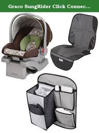 Graco Sungrider Click Connect Infant 30 Car Seat With Backseat Organizer Car Seat Mat Zuba Graco S Snugride Baby Car Seats Graco Infant Car Seat Car Seats