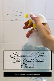 homemade tub tile and grout cleaner