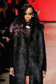 Dkny Fall 2014 Hair Color Purple Black Women Dress Winter Hair Color