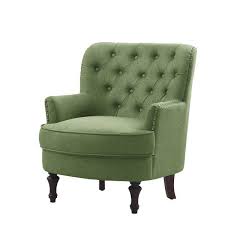 Rounding Out Your Decor While Providing Sensible Seating Arrangements In Small Spaces Side Chairs Offer Style Green Armchair Green Leather Chair Accent Chairs