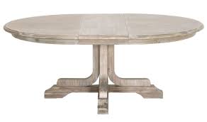 Liberty farmhouse reimagined white chestnut oval pedestal table. Benjara Extendable Pedestal Dining Table Wayfair