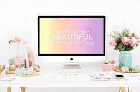 You Are Beautiful Wallpaper Background Computer Background Etsy Computer Mockup Styled Stock Photography Stock Photos