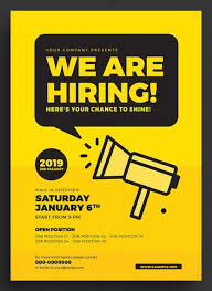 Free for commercial use high quality images Job Vacancy Flyer Template Ai Psd Brosur Desain Grafis Inspirasi Desain Grafis