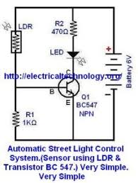Automatic Street Light Control System Using Ldr Transistor Bc 547 Electronic Circuit Projects Lighting Control System Street Light
