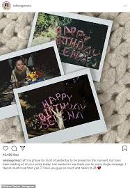 „wann wirst du es für dieses jahr posten? Selena Gomez Glanzt In Gold Wie Sie Sich Low Key 28th Birthday Party Und Vielen Dank Den Fans Fur Die Nachrichten Aktuelle Boulevard Nachrichten Und Fotogalerien Zu Stars Sternchen