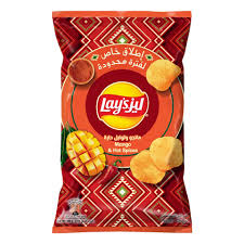 رقائق ليز بنكهة المانجو والتوابل الحارة، 165 غرام Lay's Mango & Hot Spices Flavour Chips, 165g