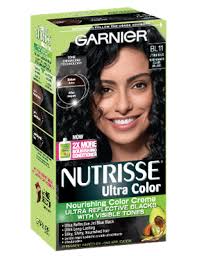Garnier Ultra Color Bl11 Reflective Jet Blue Black Hair Color For Black Hair Hair Color Brands Black Hair Makeup