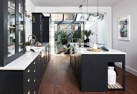 Check spelling or type a new query. A Beautiful Dark Grey Kitchen With Brass Fittings In A Light Filled Space Houzz Uk