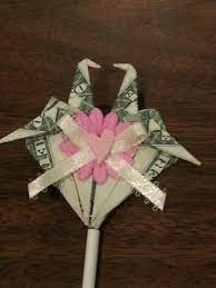 Lovebirds In A Heart Dollar Money Origami Favor For Showers Weddings Anniversaries Love Money Origami Dollar Bill Origami Origami