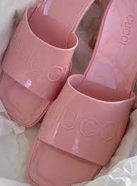 $360 at saks fifth avenue. Gucci Rubber Sandals In 2021 Gucci Shoes Outfit Pink Gucci Gucci Shoes